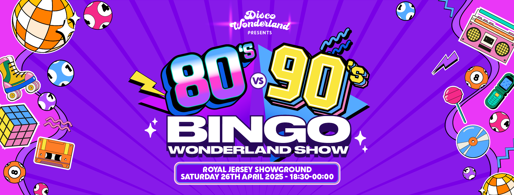 The 80's vs 90's Bingo Wonderland Show